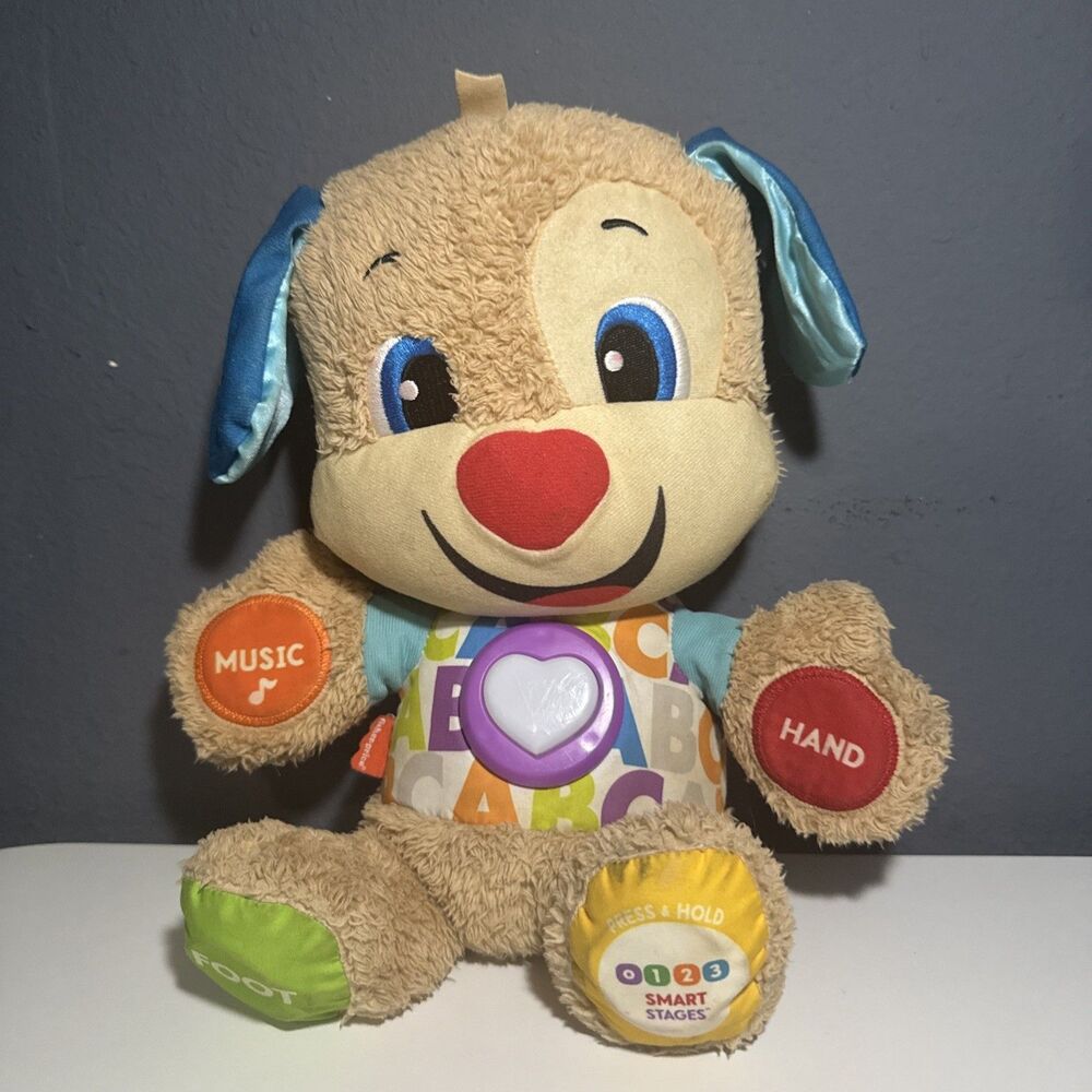 Fisher-Price Laugh Learn Smart Stages Puppy Plush Learning Toy Tested & Working